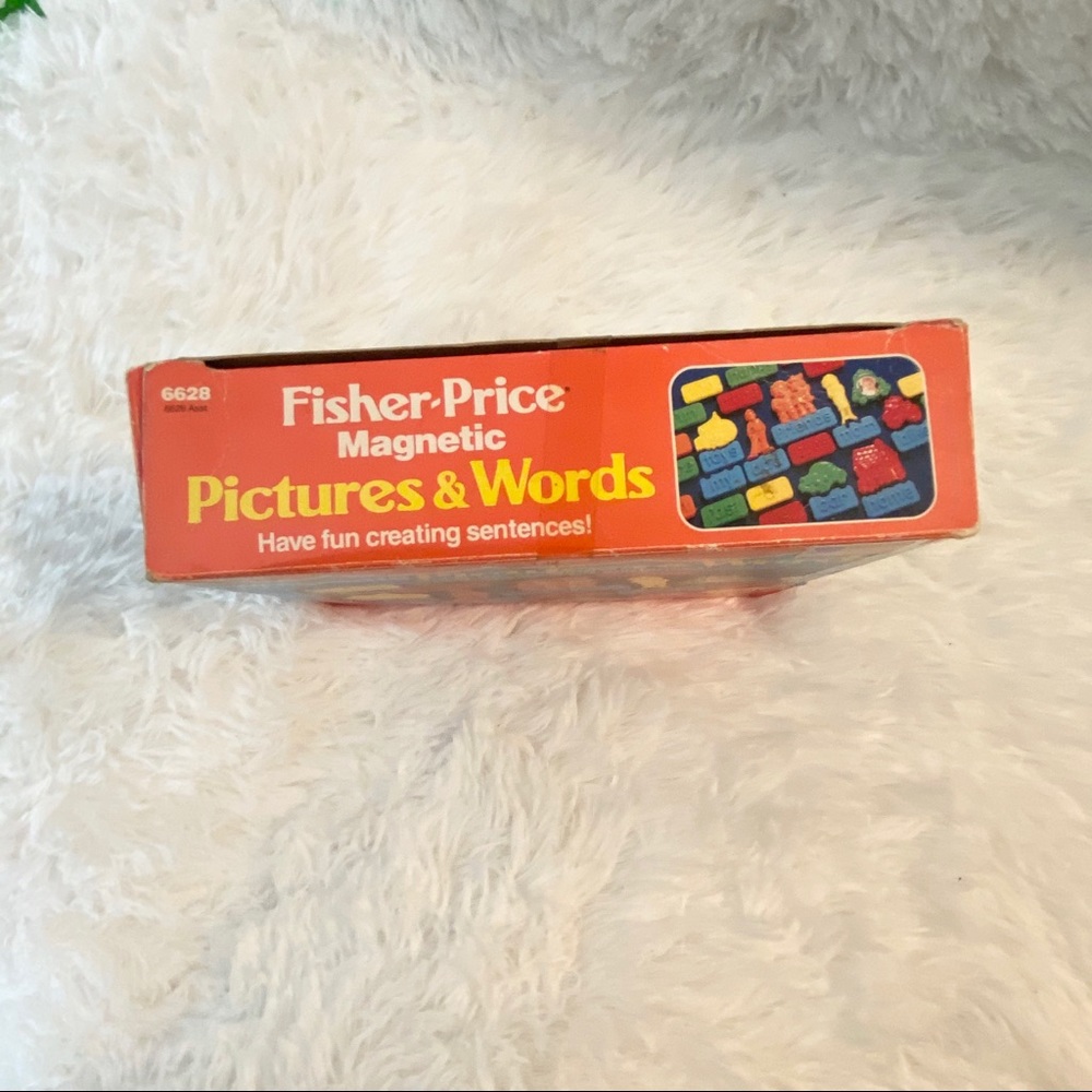 Vintage Fisher-Price Magnetic Pictures & Words Sentence Creators Learning Toy - Picture 3 of 7